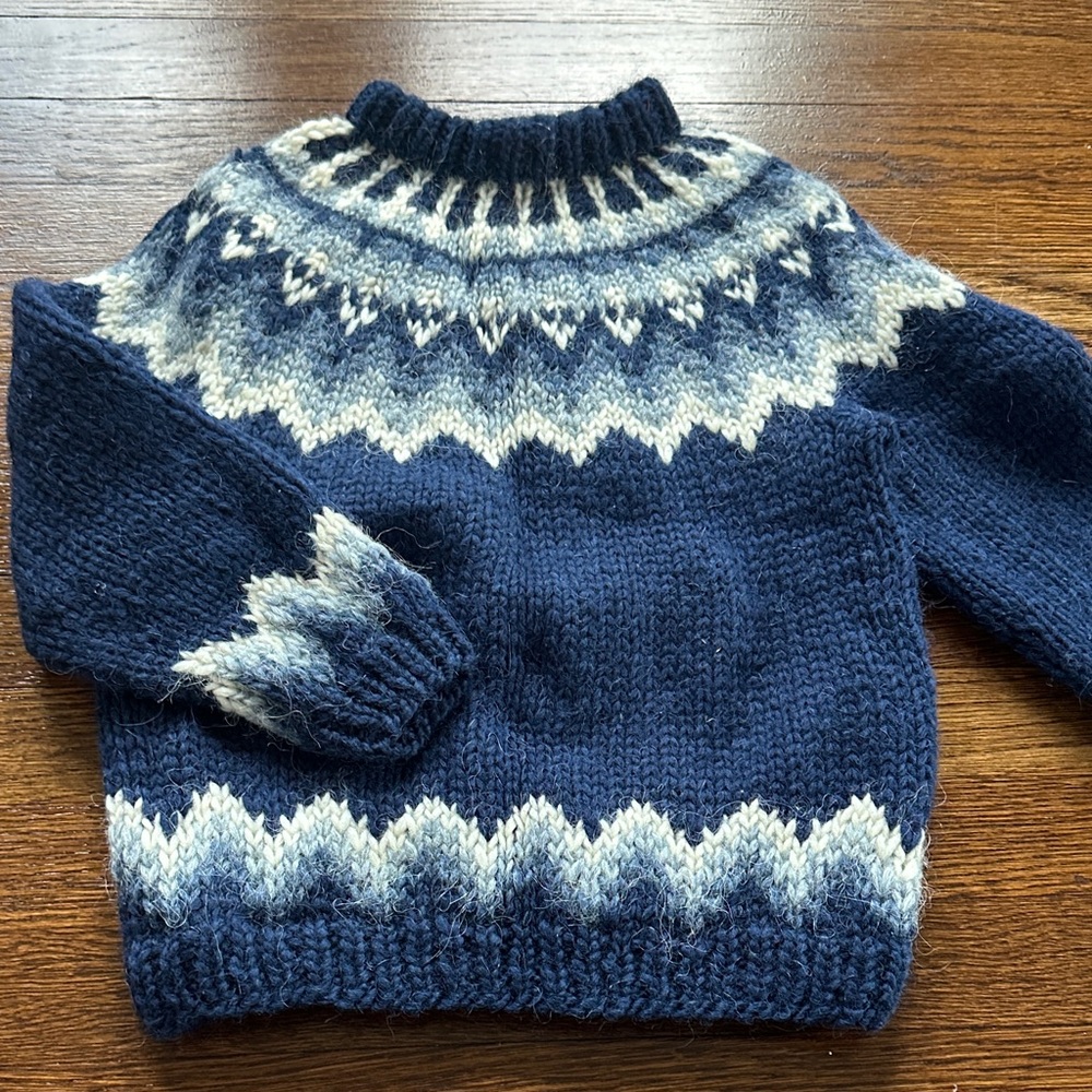 Icelandic knit wool sweater